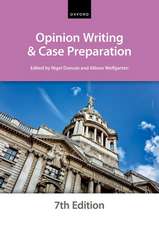 Opinion Writing and Case Preparation