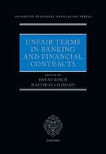 Unfair Terms in Banking and Financial Contracts