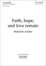 Faith, hope, and love remain