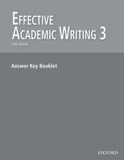 Effective Academic Writing: 3:: Answer Key