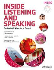 Inside Listening and Speaking: Intro: Student Book: The Academic Word List in Context