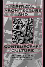 Critical Architecture and Contemporary Culture