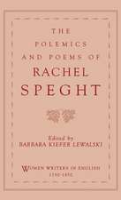 The Polemics of Rachel Speght