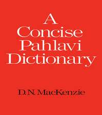 A Concise Pahlavi Dictionary