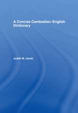 A Concise Cambodian-English Dictionary