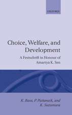 Choice, Welfare, and Development: A Festschrift for Amartya K. Sen