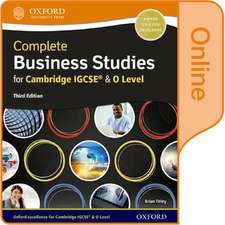 Cie Complete Igcse Business Studies Token Online Book 3rd Ed