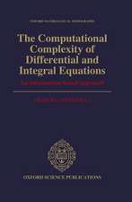 The Computational Complexity of Differential and Integral Equations