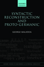 Syntactic Reconstruction and Proto-Germanic