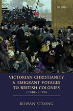 Victorian Christianity and Emigrant Voyages to British Colonies c.1840 - c.1914