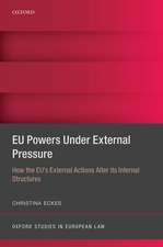 EU Powers Under External Pressure: How the EU's External Actions Alter its Internal Structures