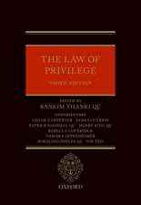 The Law of Privilege