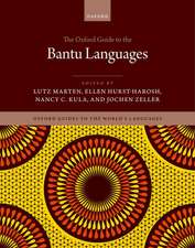 The Oxford Guide to the Bantu Languages