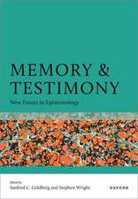 Memory and Testimony: New Essays in Epistemology