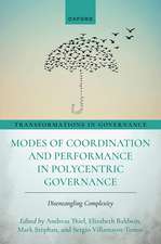 Modes of Coordination and Performance in Polycentric Governance: Disentangling Complexity
