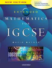 Extended Mathematics for IGCSE: Endorsed by University of Cambridge International Examinations