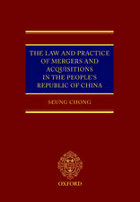 The Law and Practice of Mergers and Acquisitions in the People's Republic of China