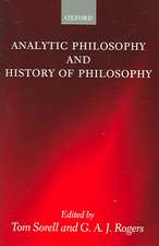 Analytic Philosophy and History of Philosophy