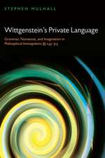 Wittgenstein's Private Language: Grammar, Nonsense, and Imagination in Philosophical Investigations, §§ 243-315