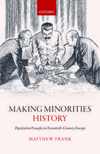 Making Minorities History: Population Transfer in Twentieth-Century Europe