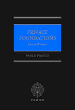 Private Foundations: Law and Practice