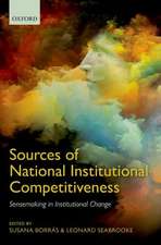 Sources of National Institutional Competitiveness: Sensemaking in Institutional Change