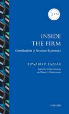 Inside the Firm: Contributions to Personnel Economics