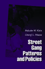 Street Gang Patterns and Policies