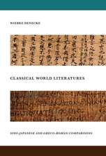 Classical World Literatures: Sino-Japanese and Greco-Roman Comparisons