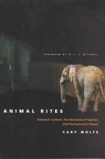 Animal Rites: American Culture, the Discourse of Species, and Posthumanist Theory