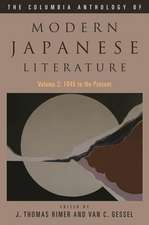 The Columbia Anthology of Modern Japanese Litera – Volume 2: 1945 to the Present