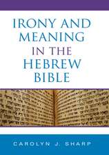 Irony and Meaning in the Hebrew Bible