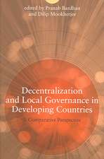 Decentralization and Local Governance in Developing Countries – A Comparative Perspective