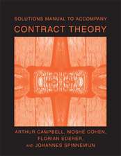 Solutions Manual for Contract Theory