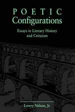 Poetic Configurations – Essays in Literary History and Criticism