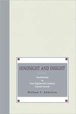 Hindsight and Insight – Focalization in Four Eighteenth–Century French Novels