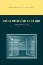 Opening Windows onto Hidden Lives – Women, Country Life, and Early Rural Sociological Research