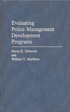 Evaluating Police Management Development Programs