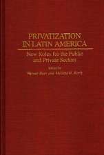 Privatization in Latin America: New Roles for the Public and Private Sectors