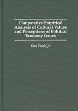 Comparative Empirical Analysis of Cultural Values and Perceptions of Political Economy Issues