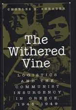 The Withered Vine: Logistics and the Communist Insurgency in Greece, 1945-1949