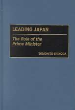 Leading Japan: The Role of the Prime Minister