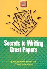 Secrets to Writing Great Papers