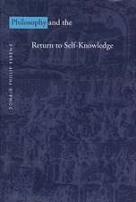 Philosophy and the Return to Self-Knowledge