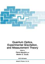 Quantum Optics, Experimental Gravity, and Measurement Theory