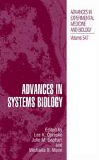 Advances in Systems Biology