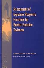 Assessment of Exposure-Response Functions for Rocket-Emission Toxicants