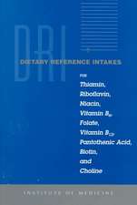 Dietary Reference Intakes: For Thiamin, Riboflavin, Niacin, Vitamin B6, Folate, B12, Pantothenic Acid, Biotin/ Choline