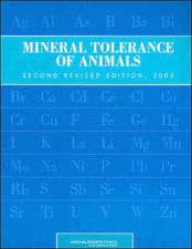 Mineral Tolerance of Animals