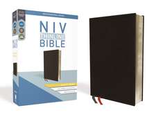 NIV, Thinline Bible, Giant Print, Bonded Leather, Black, Red Letter, Comfort Print